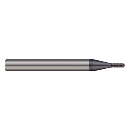 End Mill For Hardened Steels - Ball, 0.1250 (1/8), Number Of Flutes: 6